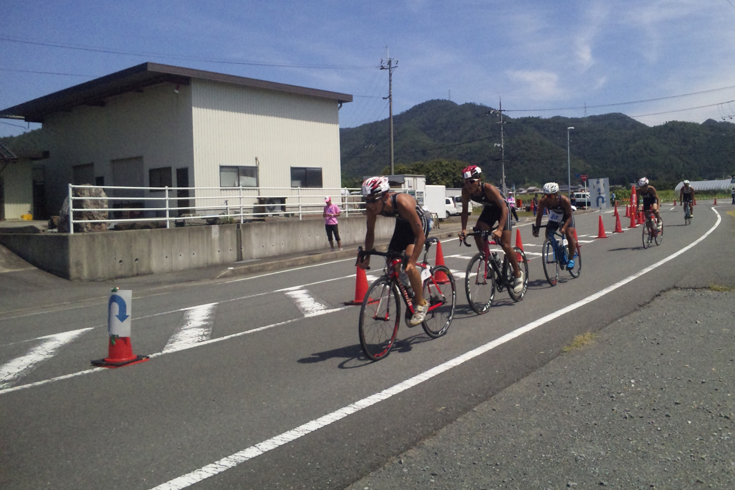 京都丹波トライアスロン in 南丹 自転車競技の様子